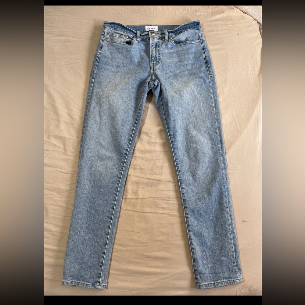 Frame Le Garçon Denim Light Blue Springs Jeans excellent condition size 28